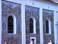 Odvos - Biserica, fresca exterioara - Virtual Arad County (c)2000