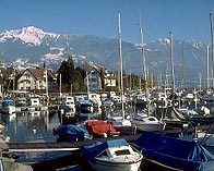 Elvetia - Geneva - Barci si Alpi