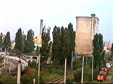 Turnul de racire al termocentralei Arad  - (c) Virtual Arad News, 1998