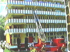 Aplicatia pompierilor militari la Hotel "Codru Moma" din Moneasa