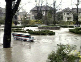 Si parcul central din Sebis a fost inundat...