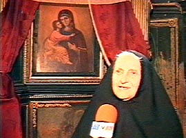 Maica Anghelina este singura calugarita la Manastirea Bezdin