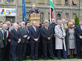 Oficialitati romane si maghiare au participat la inaugurarea Parcului Reconcilierii