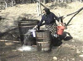 Pana nu demult la Barzesti si apa era o problema - Virtual Arad News (c)2004