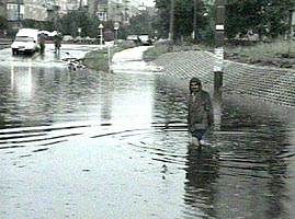 In urma ploilor mari Strada Voinicilor a fost inundata