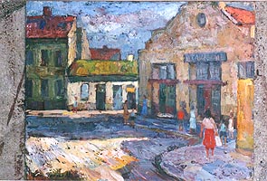 Nicolae Chirilovici - In fata domiciliului din Arad