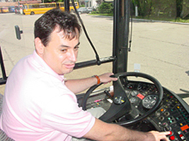 Primarul Gheorghe Falca a incercat noile autobuze nemtesti