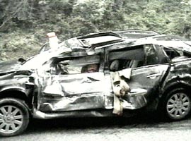 Asa arata masina care a produs accidentul de la Varadia
