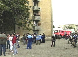 Dupa producerea exploziei din Vlaicu, s-au adunat numerosi curiosi