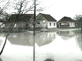 In satul Bulci apele inunda strazile aproape anual
