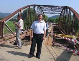 Presedintele Iosif Matula urgenteaza finalizarea podului de la Savarsin
