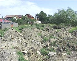 Depozit de gunoi de la constructii in Gradiste