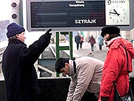 Greva feroviarilor maghiari continua