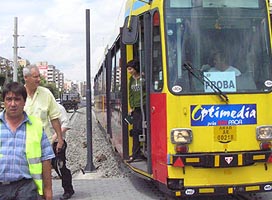 Se reia circulatia tramvaielor in Vlaicu