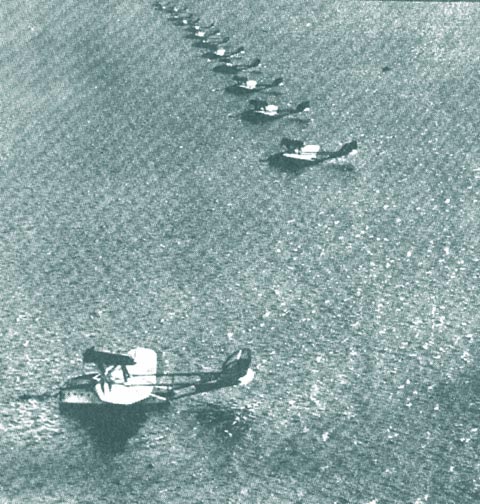 Escadrila de hidroavioane Savoia-Marcheti S-55 la amerizare