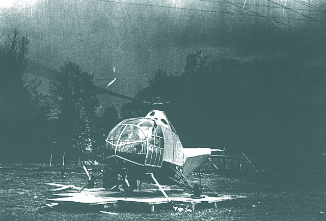 Elicopterul prototip RG-8 Tantar, proiectat si construit de inginerii V. Novitchi si Andrei Rado