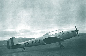 Avionul RG 7 III pe aerodromul Targu Mures - 1951